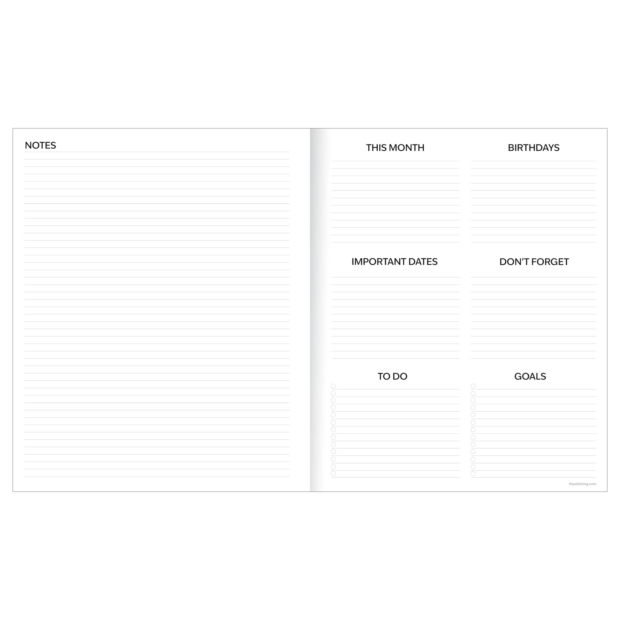TF Publishing Large 2026-27 Lucky Leopard Monthly Planner